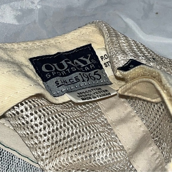 Ouray Crested Butte Angler Fly Fishing Green & Cream Trucker Hat - Picture 3 of 9